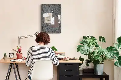 Cork Note Board with Rock Structure