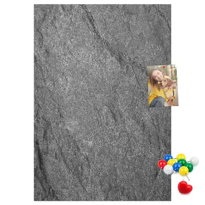 Cork Note Board with Rock Structure