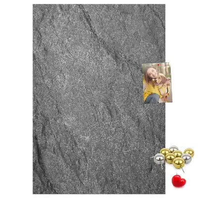Cork Note Board with Rock Structure