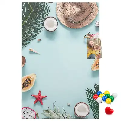 Holiday arrangement wall cork memo board