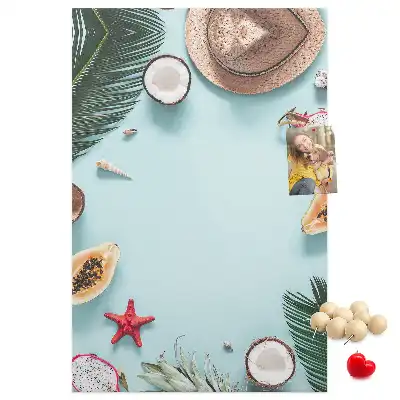 Holiday arrangement wall cork memo board