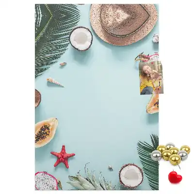 Holiday arrangement wall cork memo board