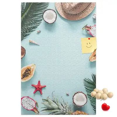 Holiday arrangement wall cork memo board