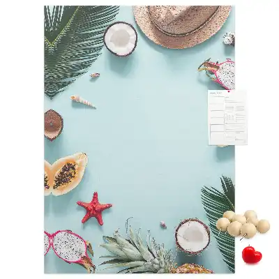 Holiday arrangement wall cork memo board