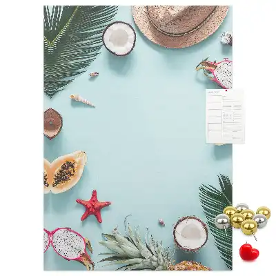 Holiday arrangement wall cork memo board