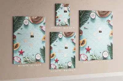 Holiday arrangement wall cork memo board