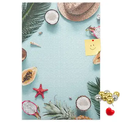 Holiday arrangement wall cork memo board