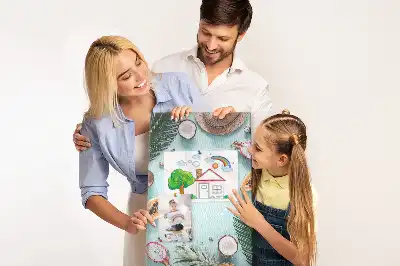 Holiday arrangement wall cork memo board