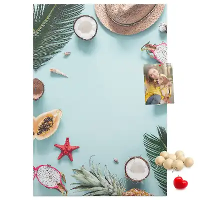 Holiday arrangement wall cork memo board