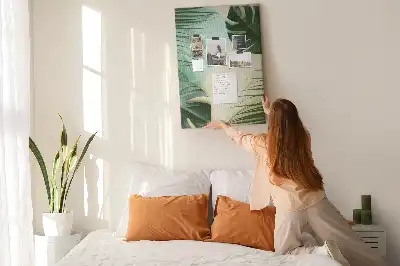 Cork Note Board Tropical monstera