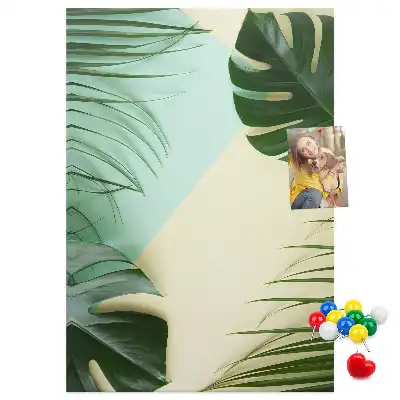 Tropical Monstera Cork Note Board