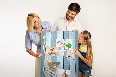 Cork pin board Nautical accessories on the boards