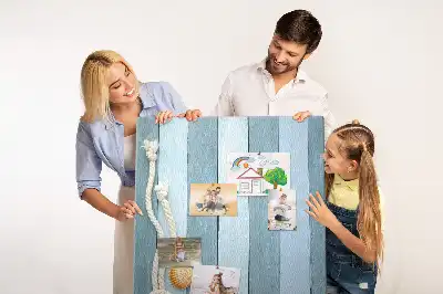 Cork pin board Nautical accessories on the boards
