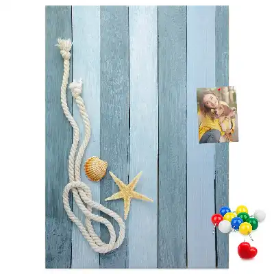 Cork pin board Nautical accessories on the boards