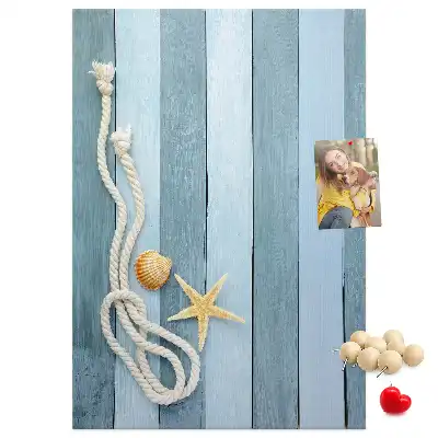 Nautical themed cork pin board