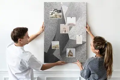 Abstract Geometry Cork Note Board