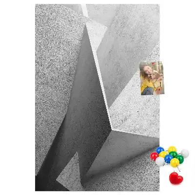 Abstract Geometry Cork Note Board