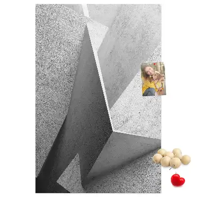 Abstract Geometry Cork Note Board