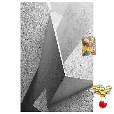 Abstract Geometry Cork Note Board