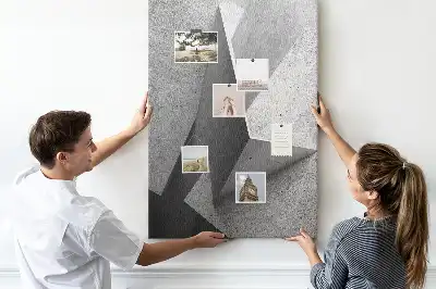 Abstract Geometry Cork Note Board
