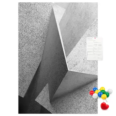 Abstract Geometry Cork Note Board