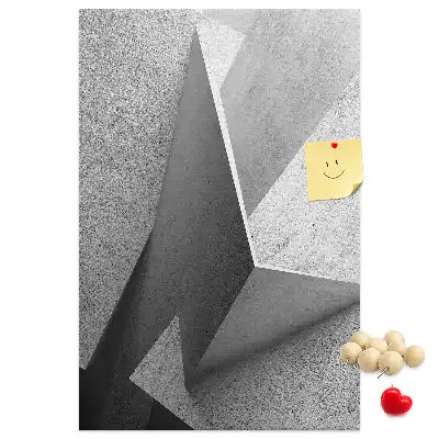 Abstract Geometry Cork Note Board