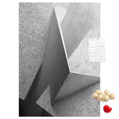 Abstract Geometry Cork Note Board