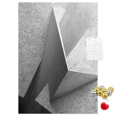Abstract Geometry Cork Note Board