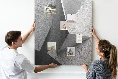 Abstract Geometry Cork Note Board