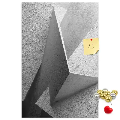 Abstract Geometry Cork Note Board