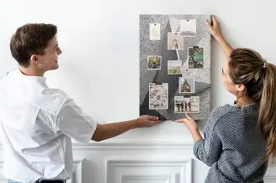 Abstract Geometry Cork Note Board