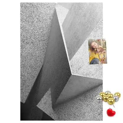 Abstract Geometry Cork Note Board