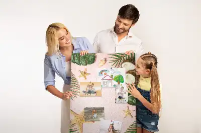 Cork pin board with summer finish