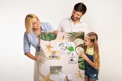 Cork pin board with summer finish