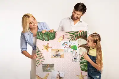 Cork pin board with summer finish