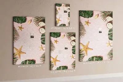 Cork pin board with summer finish