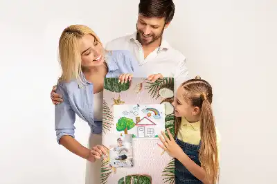 Cork pin board with summer finish
