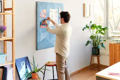 Geometric Cork Memo Board