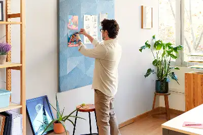 Geometric Cork Memo Board