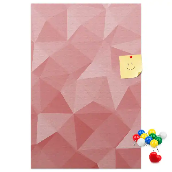 Cork pin board with symmetrical pattern