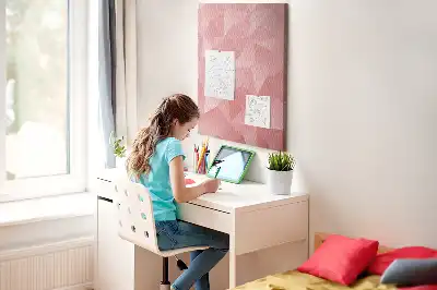 Cork pin board with symmetrical pattern