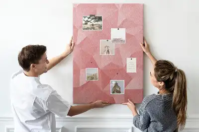 Cork pin board with symmetrical pattern