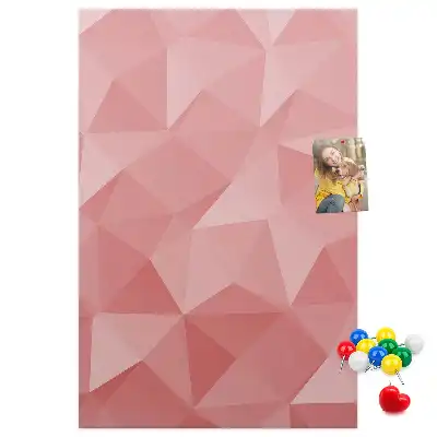 Cork pin board with symmetrical pattern
