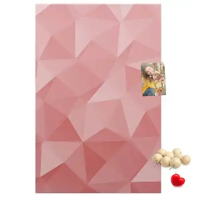 Cork pin board with symmetrical pattern
