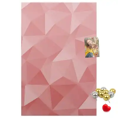 Cork pin board with symmetrical pattern