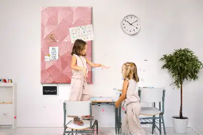 Cork pin board with symmetrical pattern
