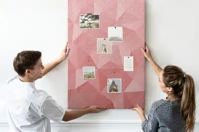 Cork pin board with symmetrical pattern