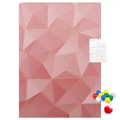 Cork pin board with symmetrical pattern