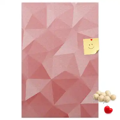 Cork pin board with symmetrical pattern