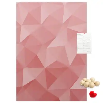 Cork pin board with symmetrical pattern